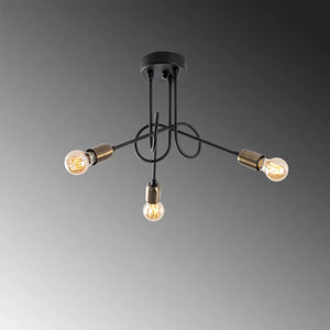 Metal Pendant Lamp With Rod Design