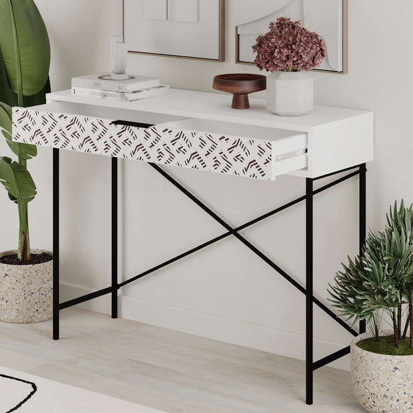Elegant White Console Table - Karrari