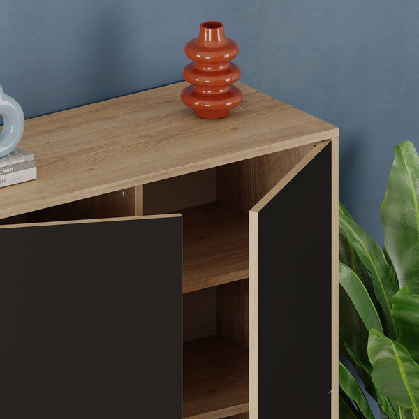 Spark Cabinet – Oak & Black - Karrari