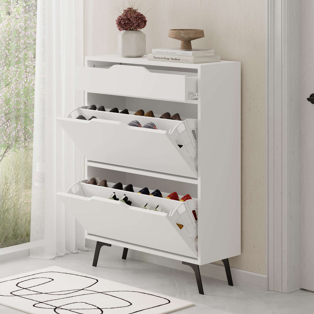 ASTA Shoe Cabinet - Compartments & Drawer - Karrari