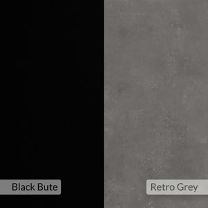 ARCHIE Console Table – Retro Grey & Black - Karrari