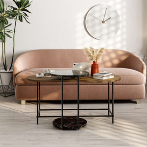 CUDDLE Coffee Tables – Lotus Finish - Karrari