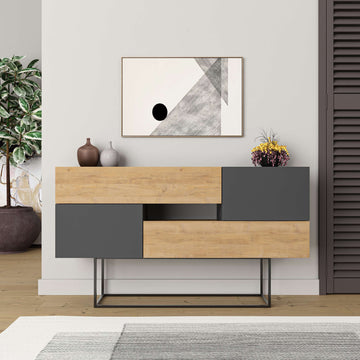 Grey and wood Sideboard/Console