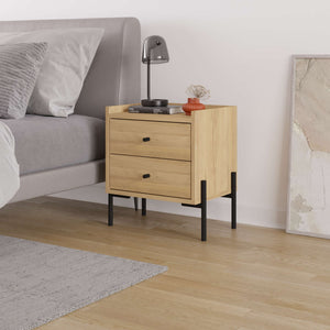 MALTA Nightstand – Oak Wood - Karrari