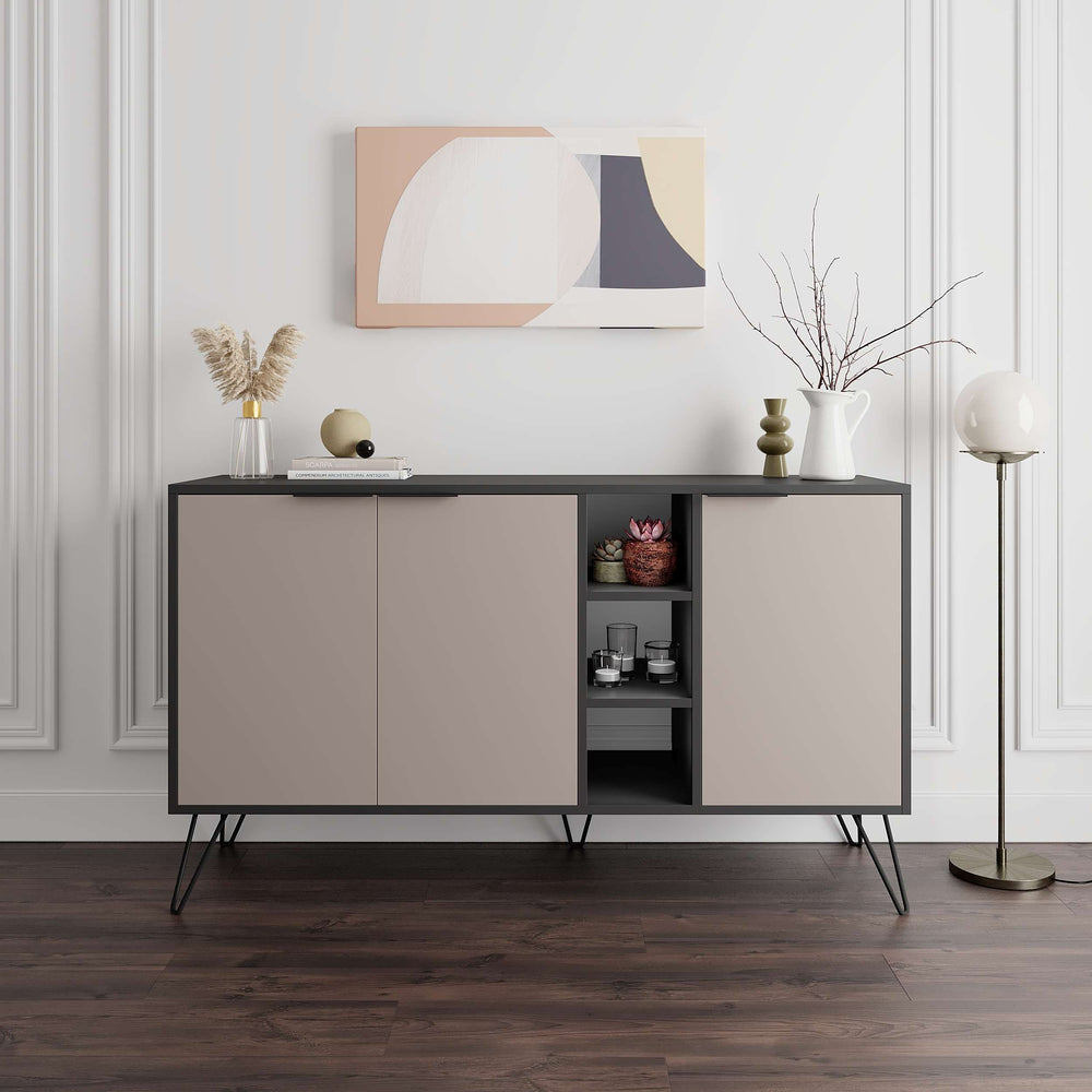 CLARA Console – Anthracite & Light Mocha - Karrari