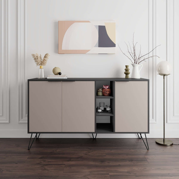 CLARA Console – Anthracite & Light Mocha - Karrari