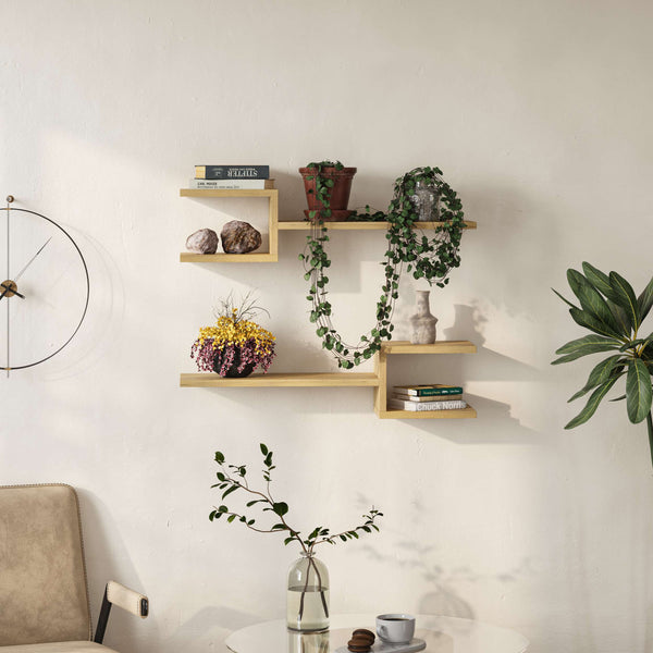 Geometric Floating Wall Shelves - Set of 2 - Karrari