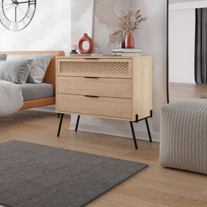 Naive Oak Finish Wooden Dresser - Karrari