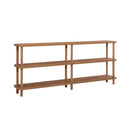 Zen Atlantic Triple-Tier Bookshelf – Natural Pine Melamine - Karrari