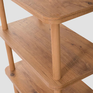 Zen Atlantic Triple-Tier Bookshelf – Natural Pine Melamine - Karrari