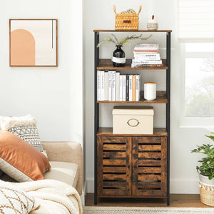 Bookshelf with Cabinet & Doors