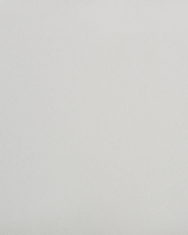 Modern Adjustable Bar Stools – White Faux Leather & Walnut Wood (Set of 2) - Karrari