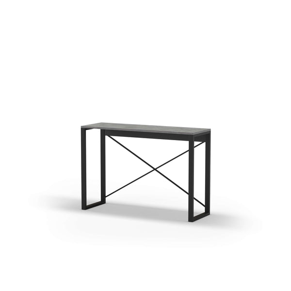 ARCHIE Console Table – Retro Grey & Black - Karrari