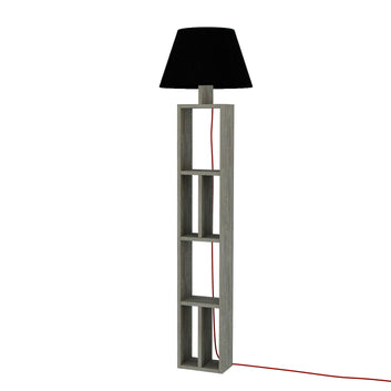 Giorno Floor Lamp, Dark Coffee - Black