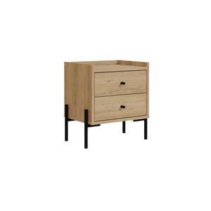MALTA Nightstand – Oak Wood - Karrari
