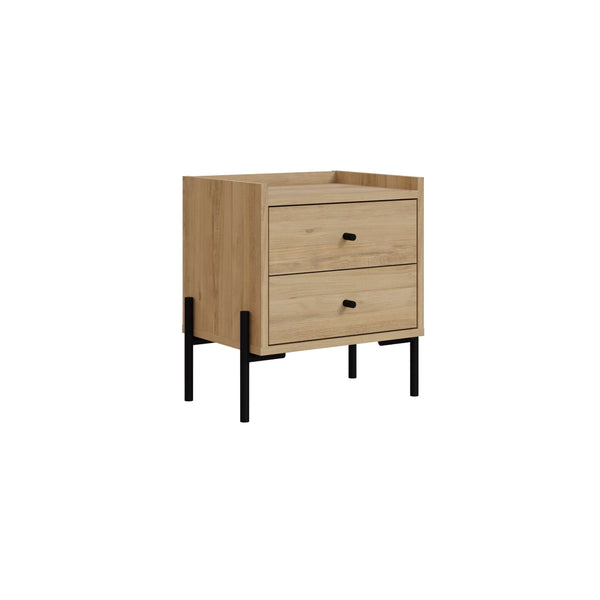 MALTA Nightstand – Oak Wood - Karrari