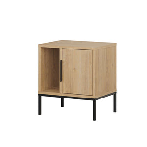 GLYNN Nightstand – Oak Wood - Karrari