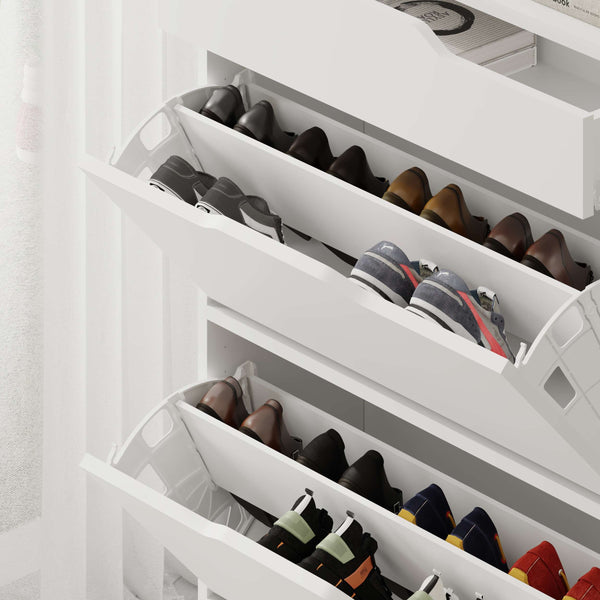 ASTA Shoe Cabinet - Compartments & Drawer - Karrari