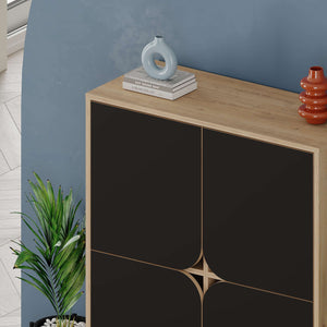 Spark Cabinet – Oak & Black - Karrari