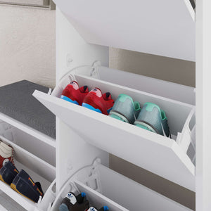 DUDE Shoe Cabinet with Compartments & Bench - Karrari