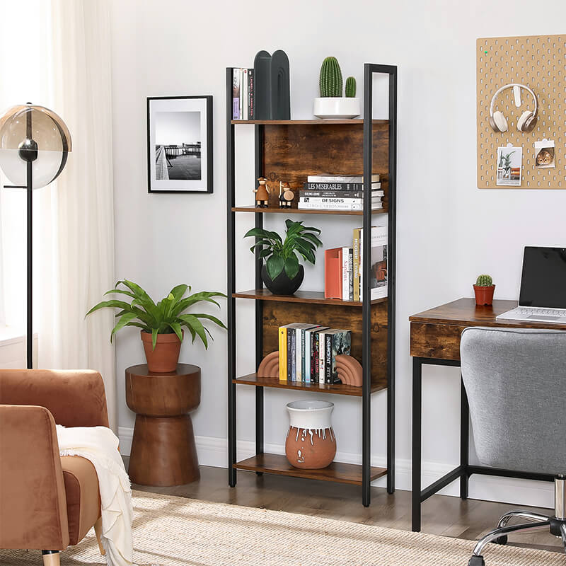 5-Tier Bookcase & Storage Shelf - Karrari