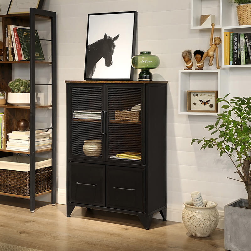 Storage Sideboard Cabinet - Mesh Doors - Karrari