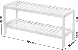 Bamboo 2-Tier Shoe Rack - Karrari