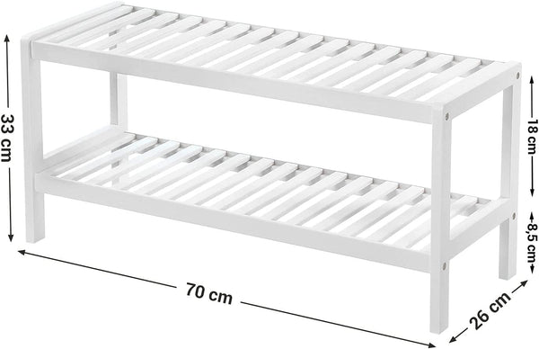 Bamboo 2-Tier Shoe Rack - Karrari