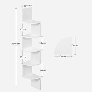 5-Tier Floating Corner Shelf - Karrari