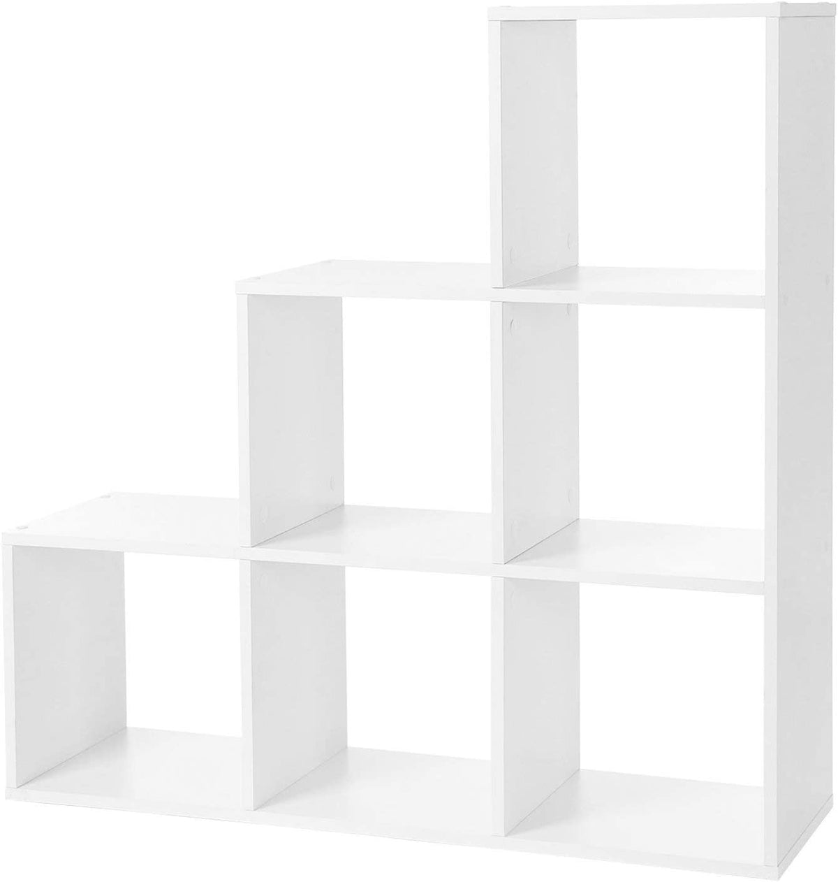 Stair Shelf Bookcase Step Shelf with 6 Cube Ladder Shelf Room Divider