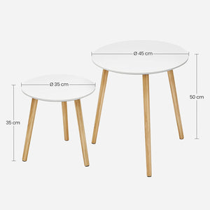 2-Piece Round Nesting Side Tables - Karrari