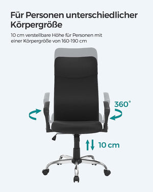 Office Chair – Padded Seat, Swivel & Reclining - Karrari