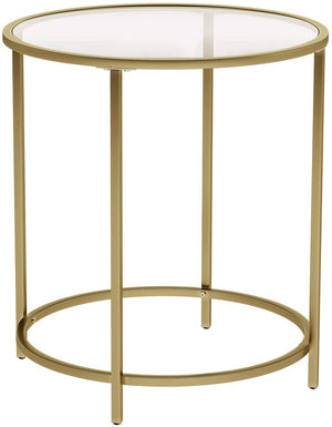 Gold Glass Side Table - Karrari