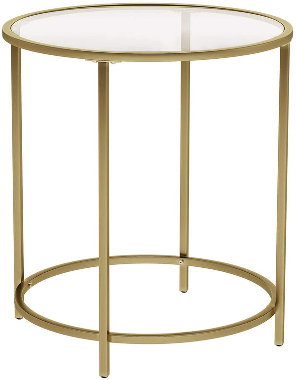 Gold Glass Side Table - Karrari
