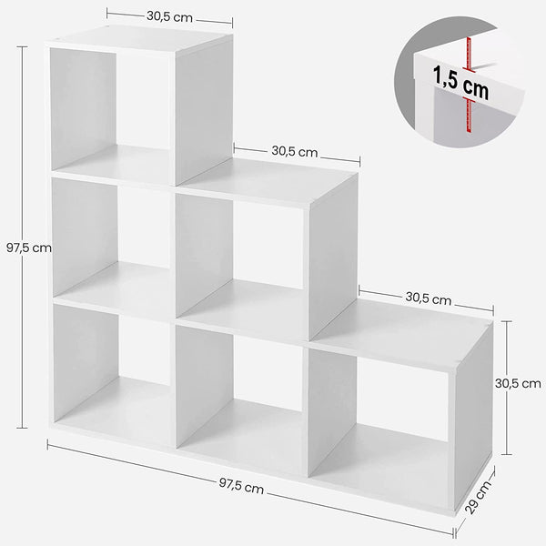 6-Cube Stair Step Shelf - Karrari