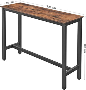 Industrial Bar Table with Metal Frame - Karrari