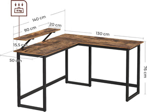 L-Shaped Desk with Screen Stand - Karrari