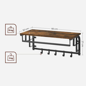 Wall-Mounted Coat Rack with Hooks - Karrari
