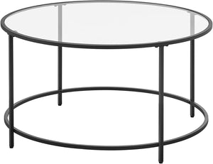 Round Tempered Glass Coffee Table - Karrari