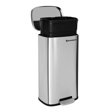 Stainless Steel, Pedal Trash Can 30L