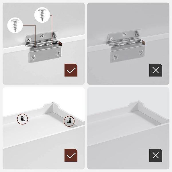 Storage Bench & Blanket Box with Hinges - Karrari