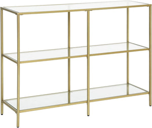 Gold Glass Console Table - Karrari