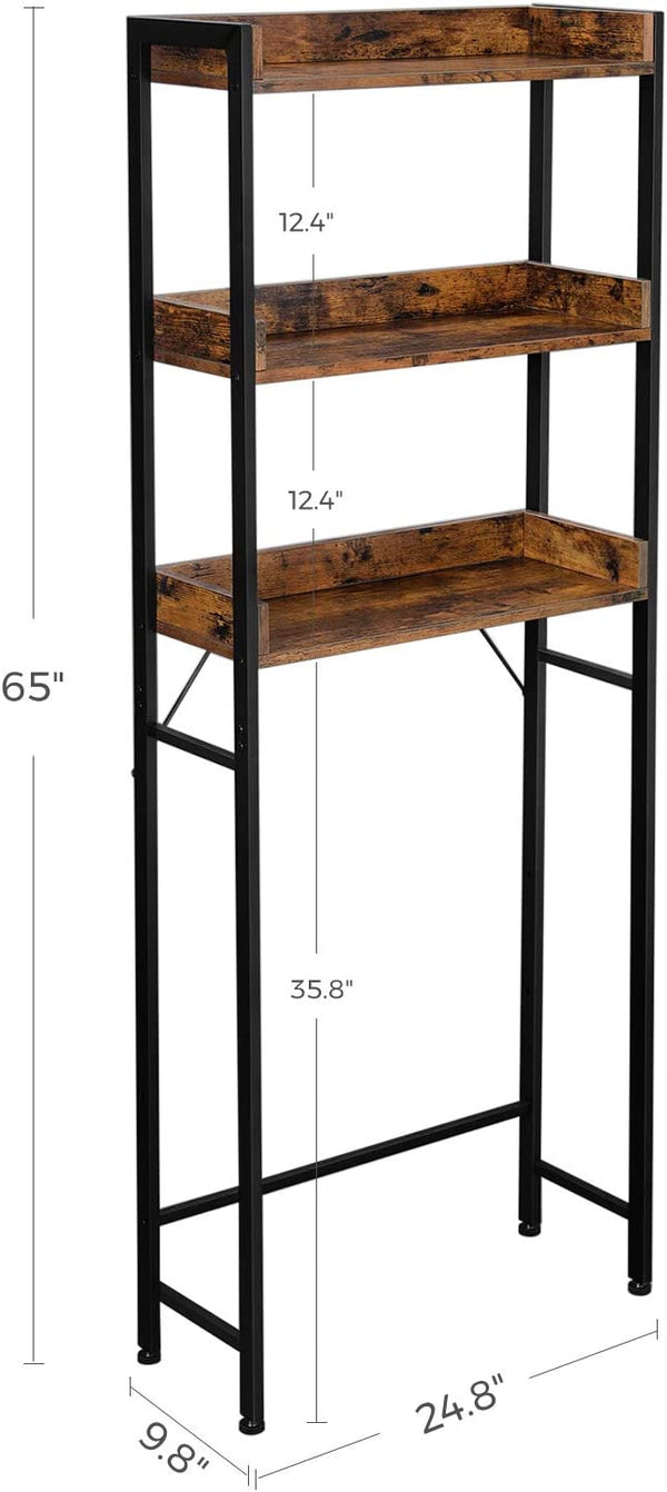 3-Tier Over-The-Toilet Bathroom Shelf - Karrari