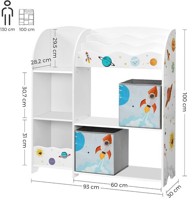 Toy and Book Storage Organizer for Kids - Karrari