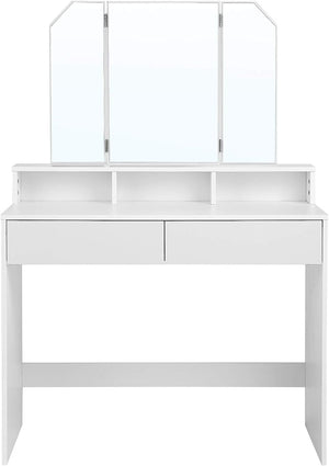 Vanity Table with Folding Mirror & Storage - Karrari
