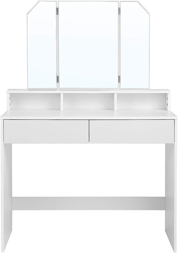 Vanity Table with Folding Mirror & Storage - Karrari