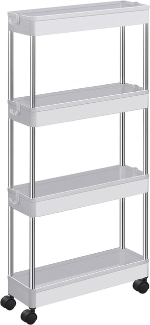 4-Tier Cloud White Storage Trolley - Karrari