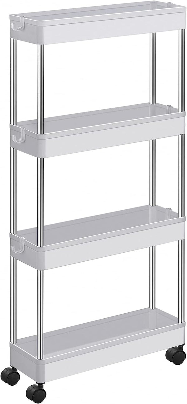 4-Tier Cloud White Storage Trolley - Karrari