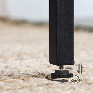 Square Bar Table with Steel Frame - Karrari