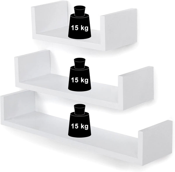 Set of 3 Floating Wall Shelves - Karrari